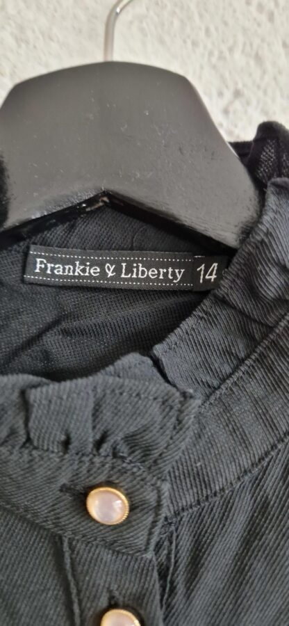 164 - Frankie & Liberty blouse zwart (0524meg3) - Afbeelding 5