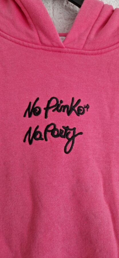 152 - Pinko hoodie roze bedrukte achterkant (0524meg3) - Afbeelding 3