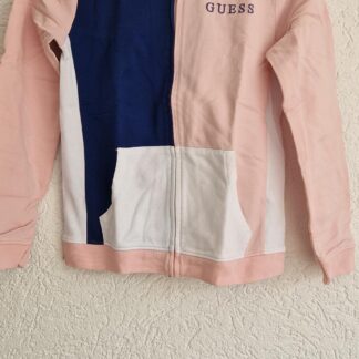 152 - Guess vest capuchon roze blauw (0524meg3)