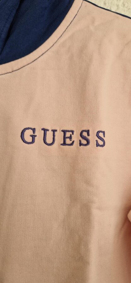 152 - Guess vest capuchon roze blauw (0524meg3) - Afbeelding 3