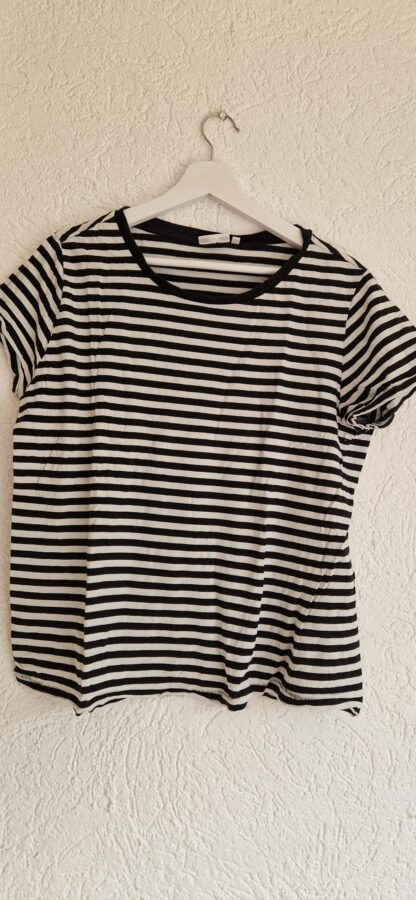 XL - WE shirt streepjes zwart wit (0524anm)