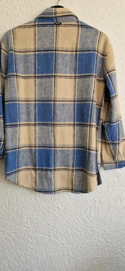 158 164 - Retour shacket blauw beige (0624meg4) - Afbeelding 6