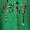 152 - MSGM sweater groen glitters (0624meg5) - Afbeelding 4
