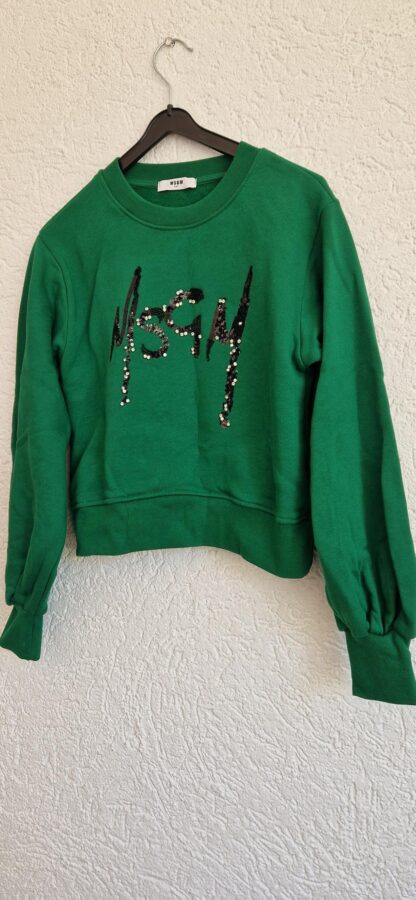 152 - MSGM sweater groen glitters (0624meg5) - Afbeelding 6