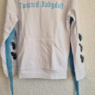 134 140 - Twisted Babydoll hoodie wit (0624meg5)