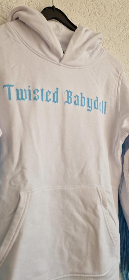 134 140 - Twisted Babydoll hoodie wit (0624meg5) - Afbeelding 5