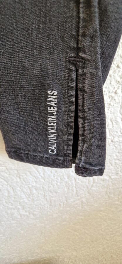 164 - Calvin Klein jeans zwart split (0624meg5) - Afbeelding 3