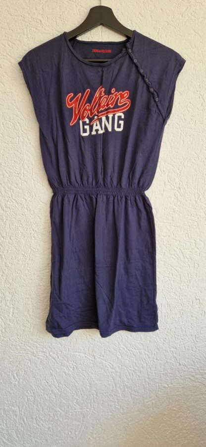 152 - Zadig & Voltaire jurkje blauw (0624meg5)
