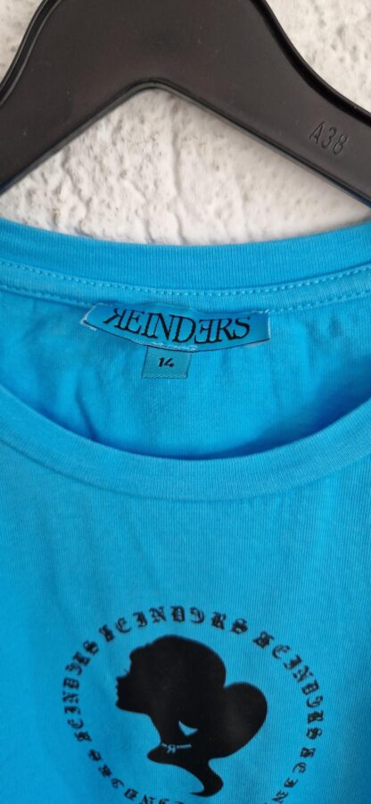 164 - Reinders shirt blauw zwart (0624meg6) - Afbeelding 4