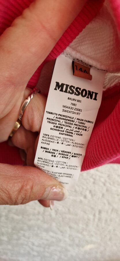 164 - Missoni sweater wit kleurrijk (0624meg6) - Afbeelding 5