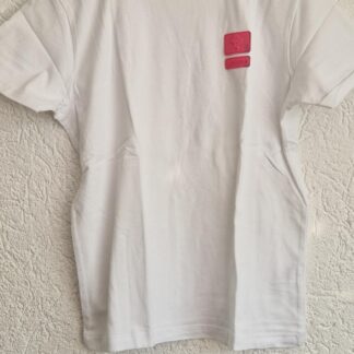 170 - Reinders shirt wit roze label (0624meg6)