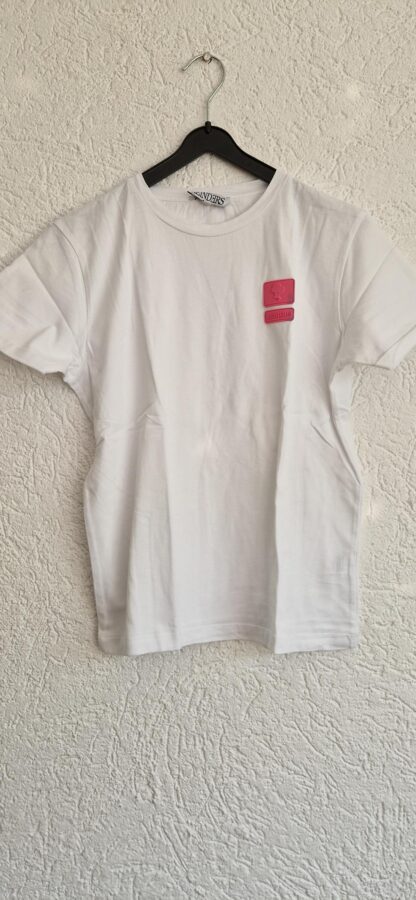 170 - Reinders shirt wit roze label (0624meg6)
