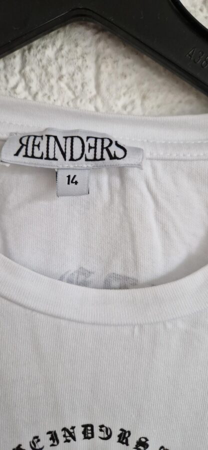 164 - Reinders shirt wit zwart (0624meg6) - Afbeelding 3