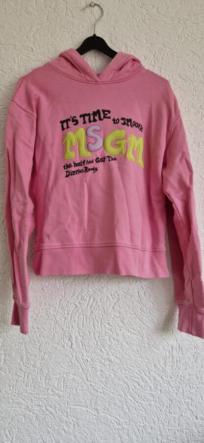 164 - MSGM hoodie roze print (0624meg6)