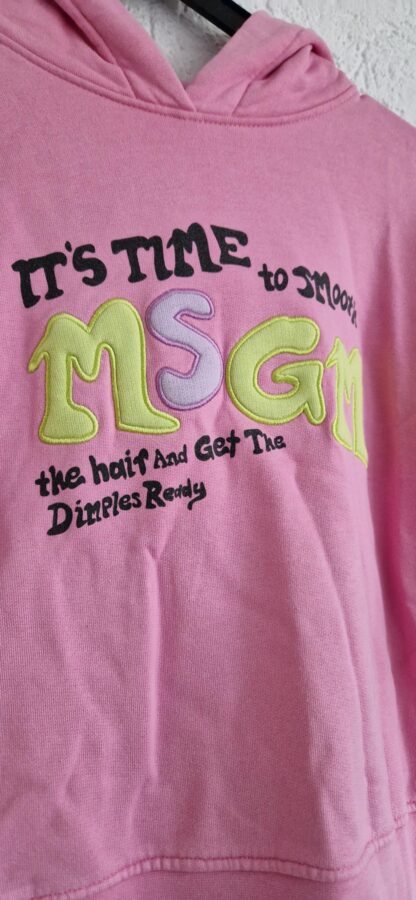 164 - MSGM hoodie roze print (0624meg6) - Afbeelding 3