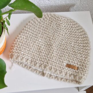 53 cm - Barts beanie beige glitter (0624meg7)