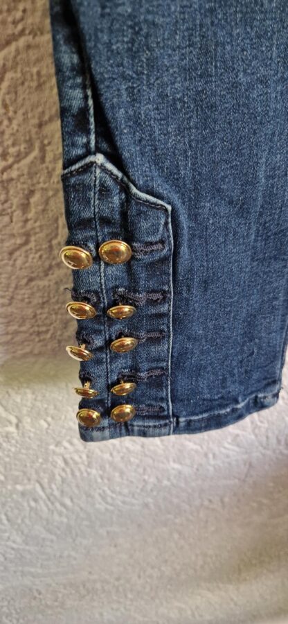 27 - Liu Jo jeans blauw sierknopen (0624meg17) - Afbeelding 3