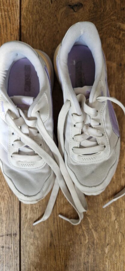 33 - Puma sneakers wit lila (0624jac) - Afbeelding 2
