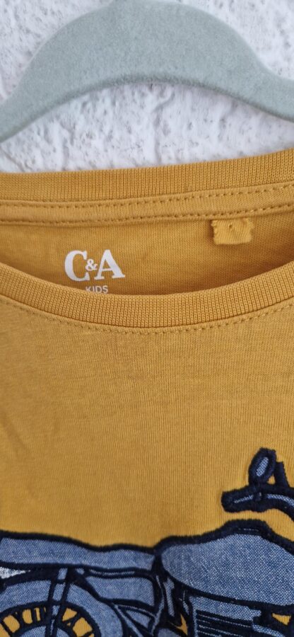 116 - C&A okergeel shirt motor (0624jac) - Afbeelding 4