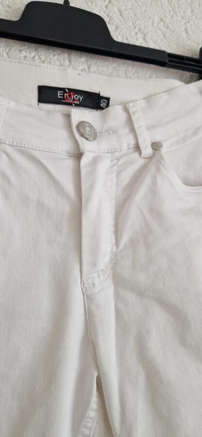 40 - Enjoy broek wit stretch (0624kh) - Afbeelding 3