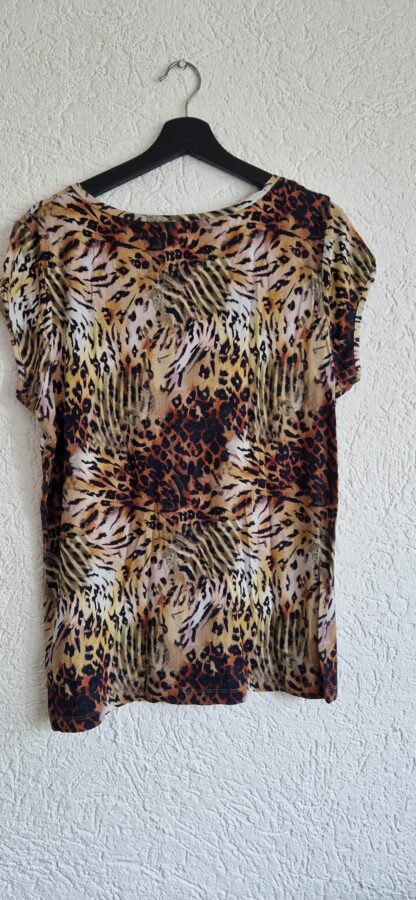 44 - Geisha shirt bruin dierenprint (0624kh) - Afbeelding 5