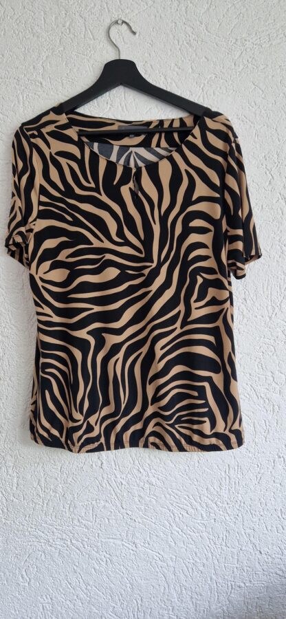 XXL - Ivy & You shirt bruin zwart (0624kh)