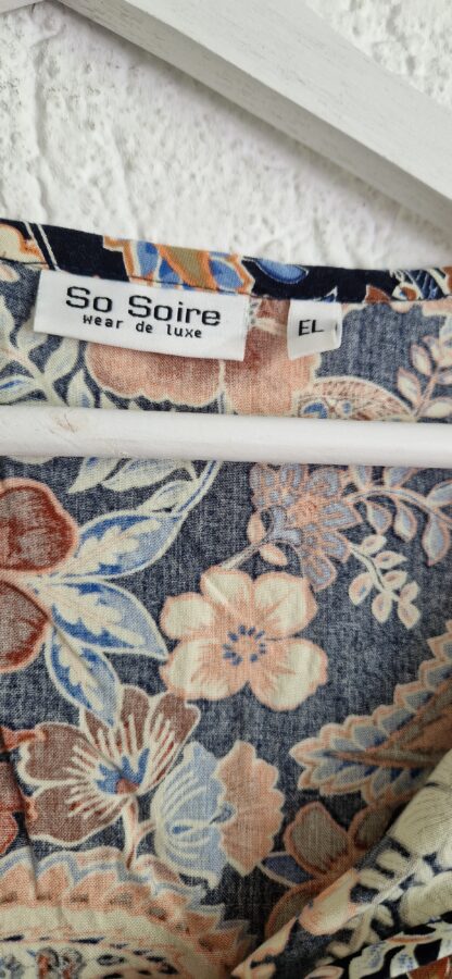 L/XL - So Soire blousje bloemen (0624kh) - Afbeelding 4