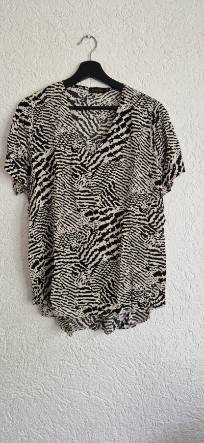 XL - Perla Nera tuniek zwart creme (0624kh)