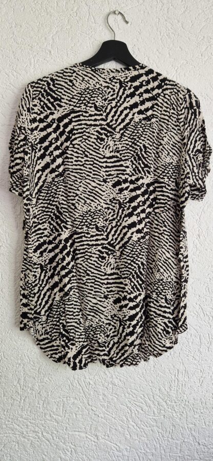 XL - Perla Nera tuniek zwart creme (0624kh) - Afbeelding 4