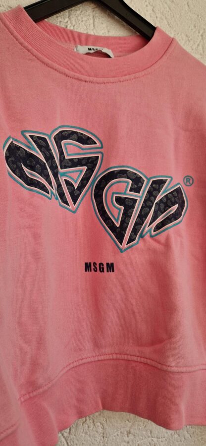 152 - MSGM sweater roze print (0724meg10) - Afbeelding 4