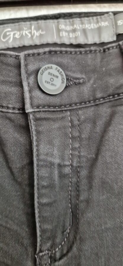 158 - Geisha jeans zwart stretch (0724meg10) - Afbeelding 4