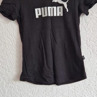134 140 - Puma shirt zwart zilver (0724meg12)