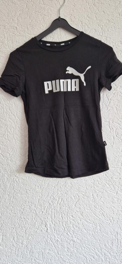 134 140 - Puma shirt zwart zilver (0724meg12)
