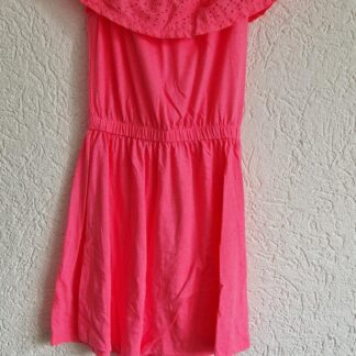 146 152 - Primark jurk knal roze (0724meg12)