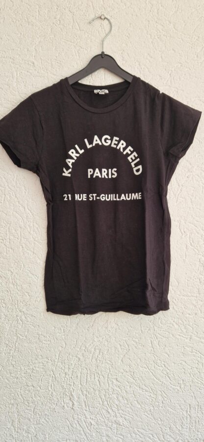 152 - Karl Lagerfeld shirt zwart wit (0724meg12)