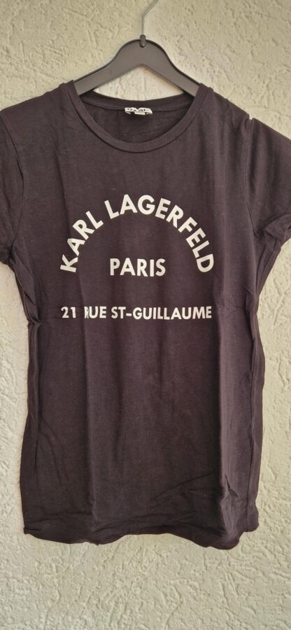 152 - Karl Lagerfeld shirt zwart wit (0724meg12) - Afbeelding 3