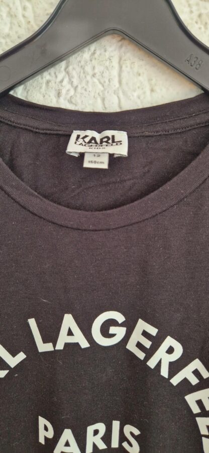 152 - Karl Lagerfeld shirt zwart wit (0724meg12) - Afbeelding 4