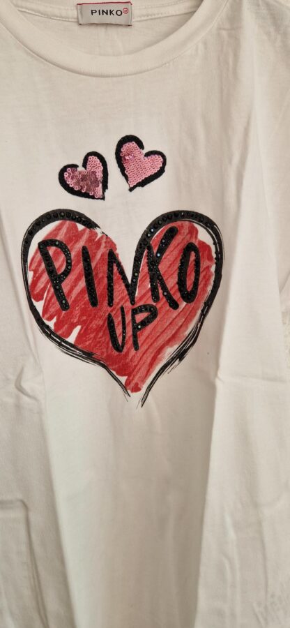 140 - Pinko Up shirt wit hartjes (0724meg12) - Afbeelding 3