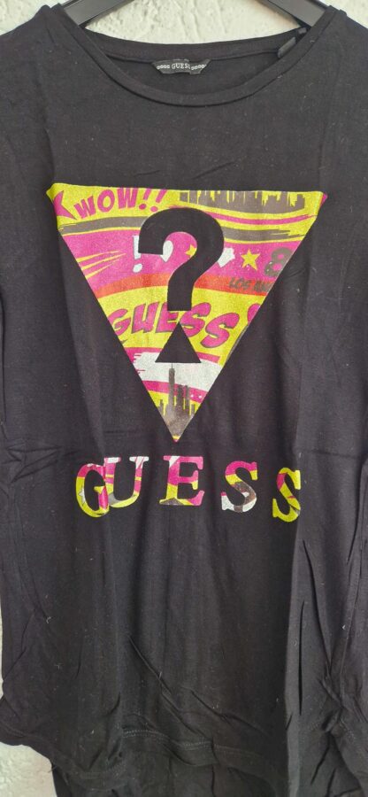 140 - Guess shirt zwart roze geel (0724meg12) - Afbeelding 3