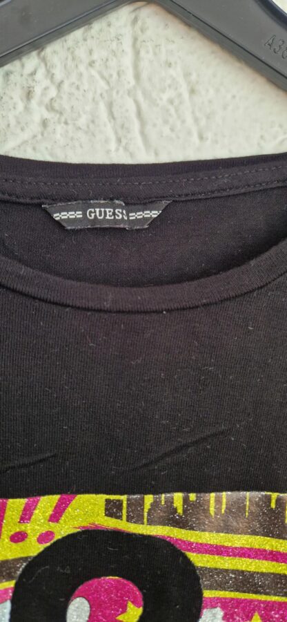 140 - Guess shirt zwart roze geel (0724meg12) - Afbeelding 4