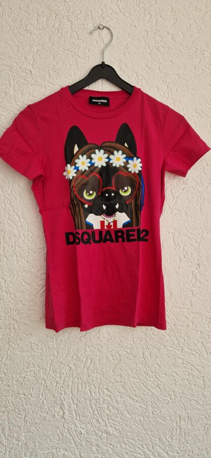 152 - Dsquared2 shirt fuchsia dog (0724meg12)
