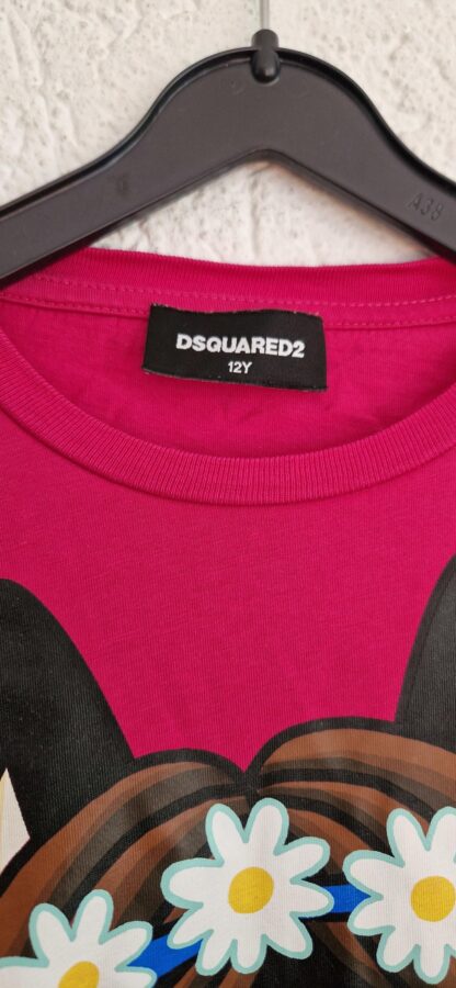 152 - Dsquared2 shirt fuchsia dog (0724meg12) - Afbeelding 4