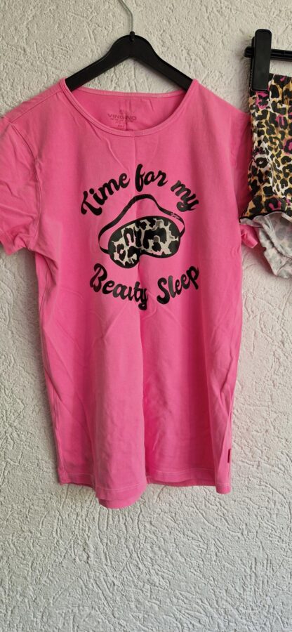 170 176 - Vingino shortama roze panter beautysleep (0724meg11) - Afbeelding 3