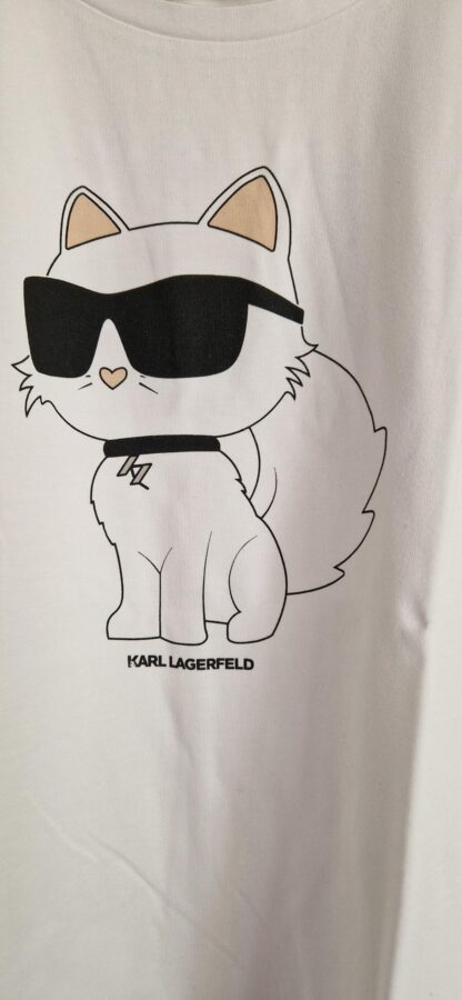 158 164 - Karl Lagerfeld shirt wit print (0724meg11) - Afbeelding 3