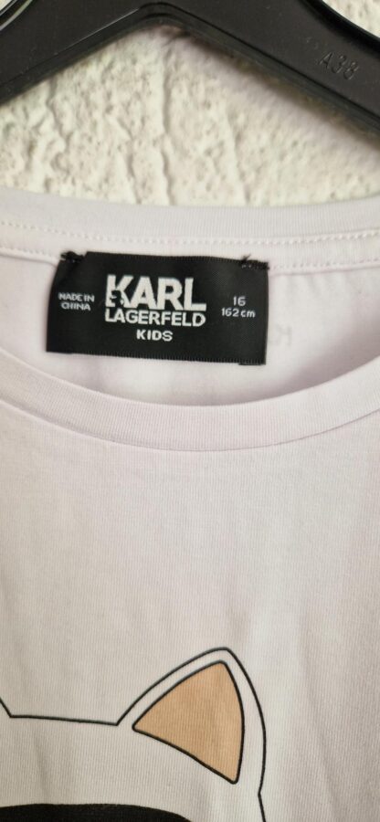 158 164 - Karl Lagerfeld shirt wit print (0724meg11) - Afbeelding 4