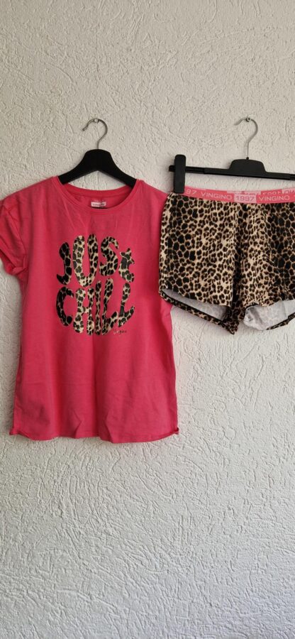 170 176 - Vingino shortama panter roze (0724meg11) - Afbeelding 2