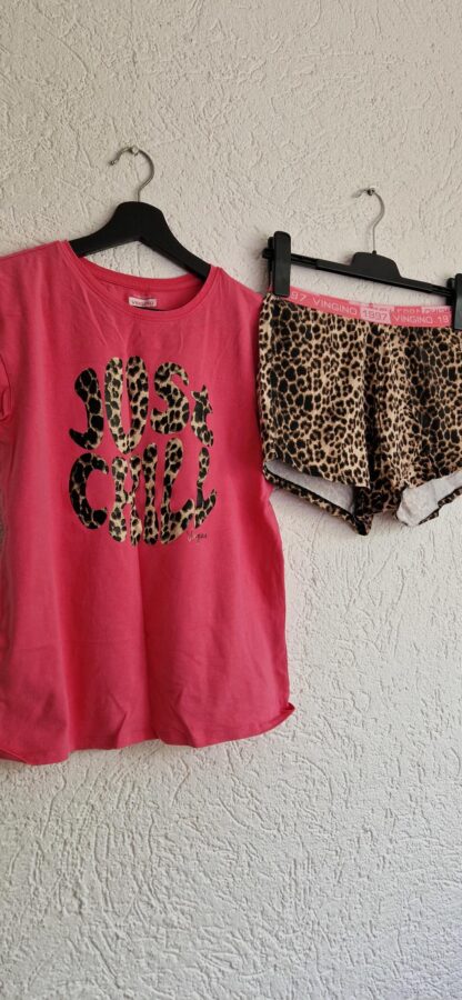170 176 - Vingino shortama panter roze (0724meg11)