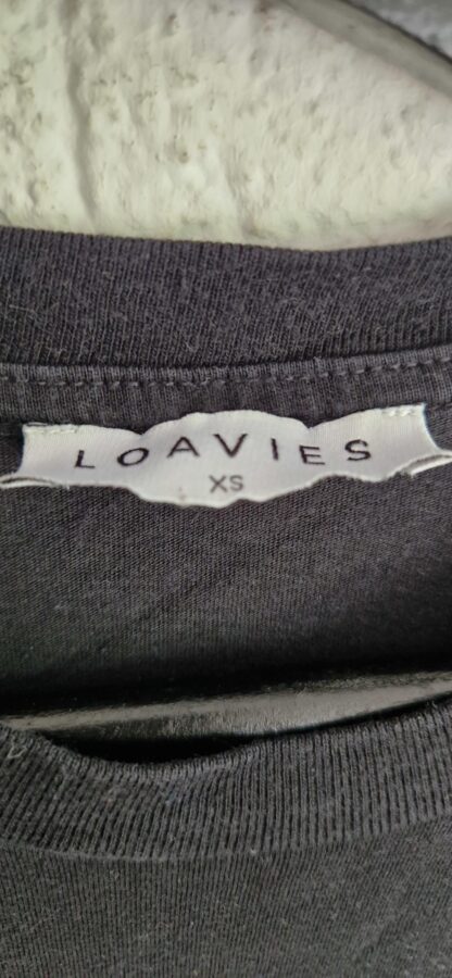 XS - Loavies shirt zwart print (0724meg11) - Afbeelding 5