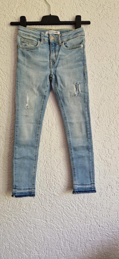 128 - Calvin Klein jeans skinny blue (0724meg12)