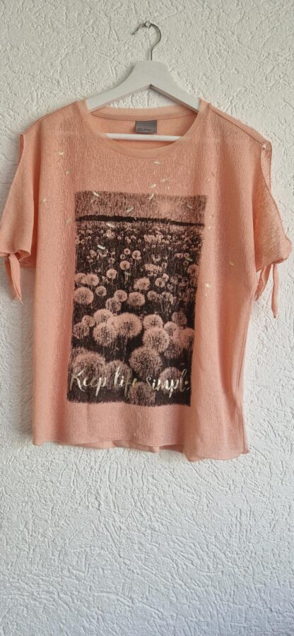 M - Vero Moda top zalm print (0724wyt)